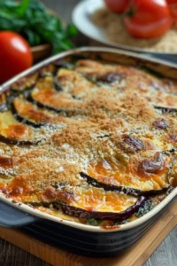 Eggplant Spinach Bake